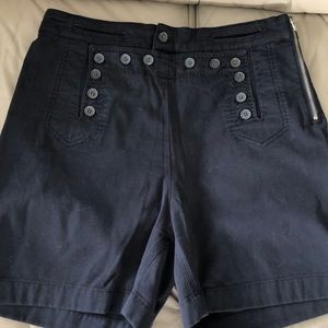 A.L.C navy cotton shorts